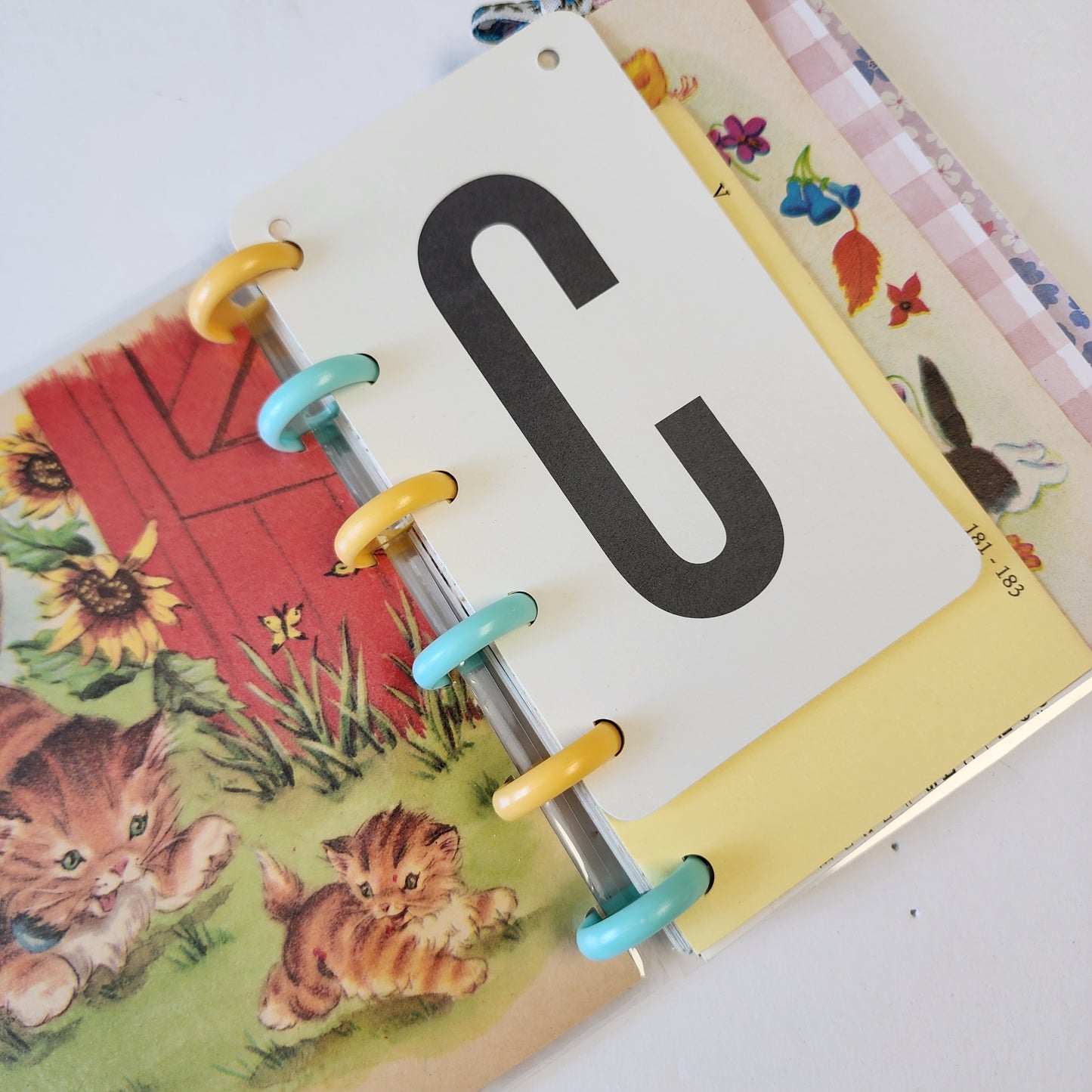 Embellished Bingo Card Mini Disc Journal
