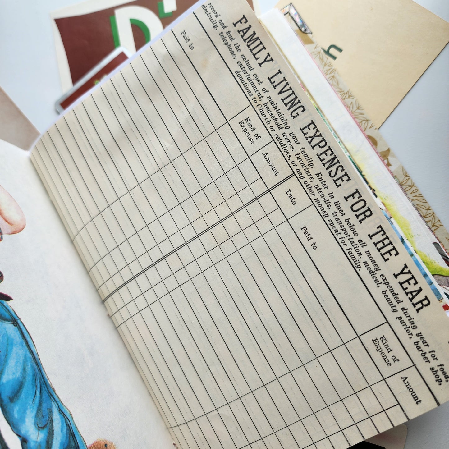 Vintage Little Golden Book  'We Help Daddy' Journal and Ephemera Pack