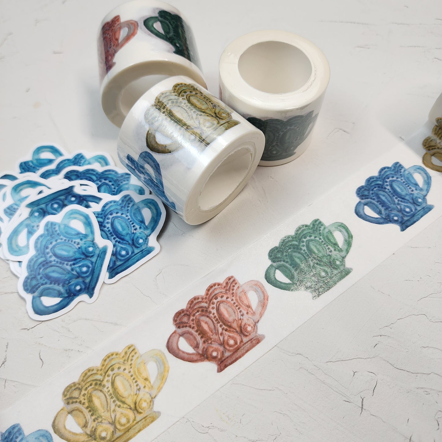 Glassware Inspired Washi Tape + Stickers