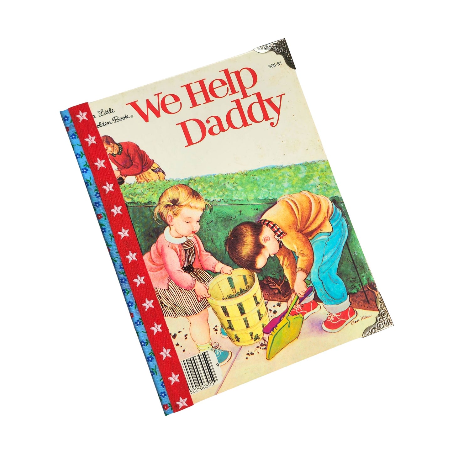 Vintage Little Golden Book  'We Help Daddy' Journal and Ephemera Pack